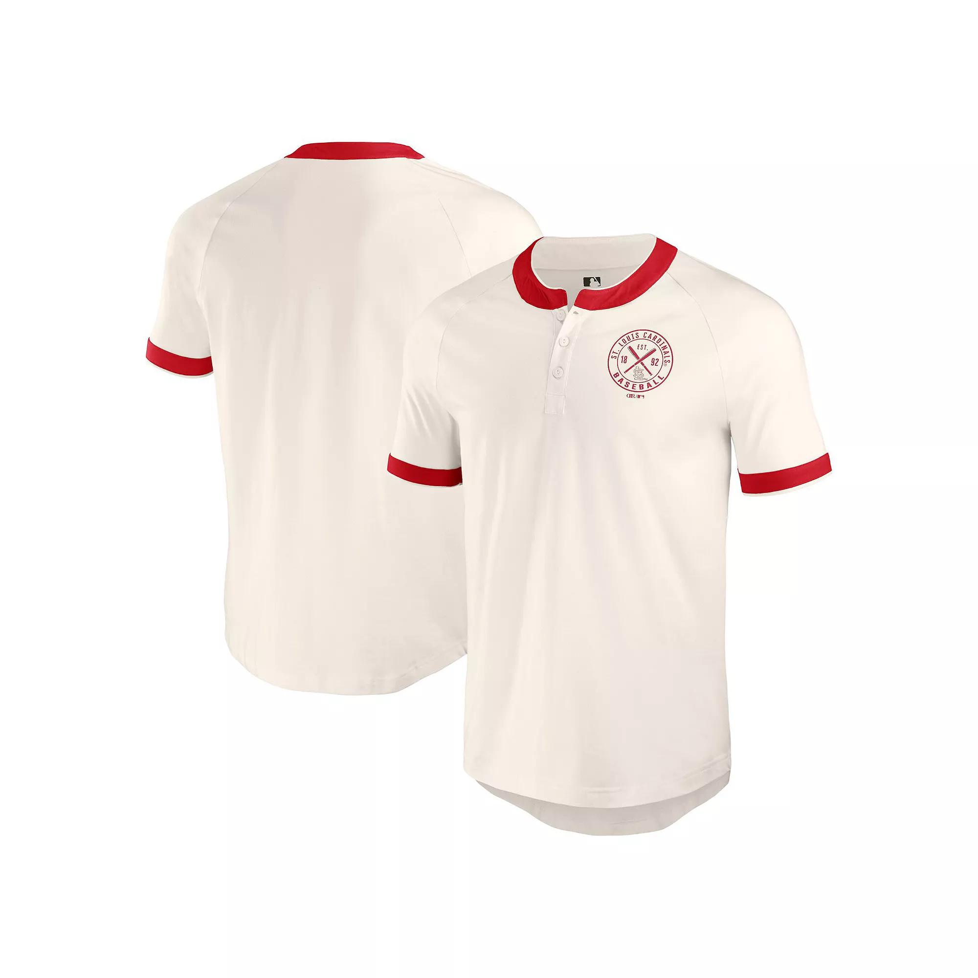 Men's Darius Rucker Collection by Fanatics White Texas Rangers Henley Raglan T-Shirt,  Product Image