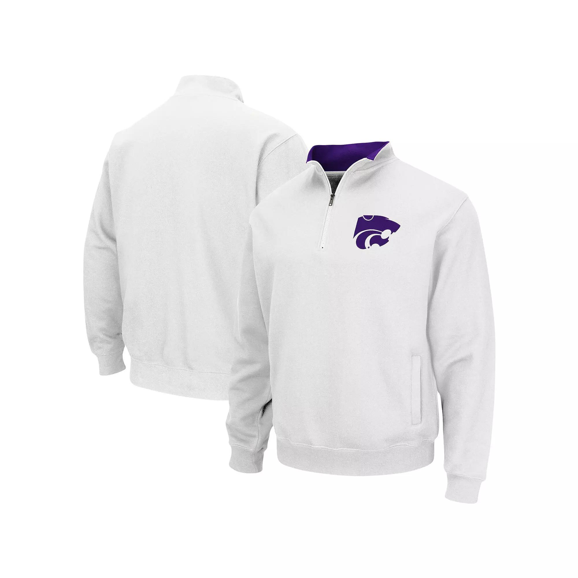 Men's Colosseum White Kansas State Wildcats Tortugas Logo Quarter-Zip Jacket,  Product Image