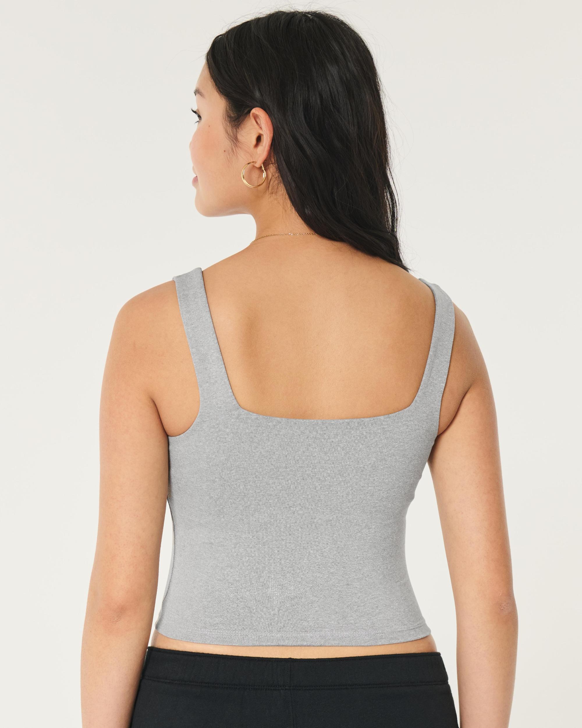 Seamless Fabric Square-Neck Tank Product Image