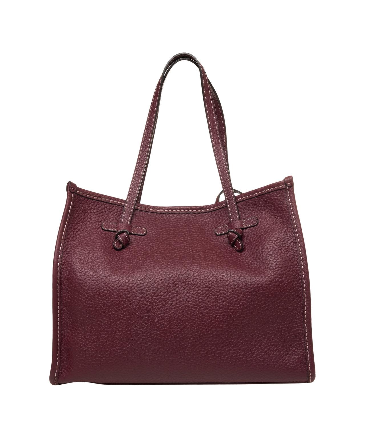 Grained leather shopper Product Image