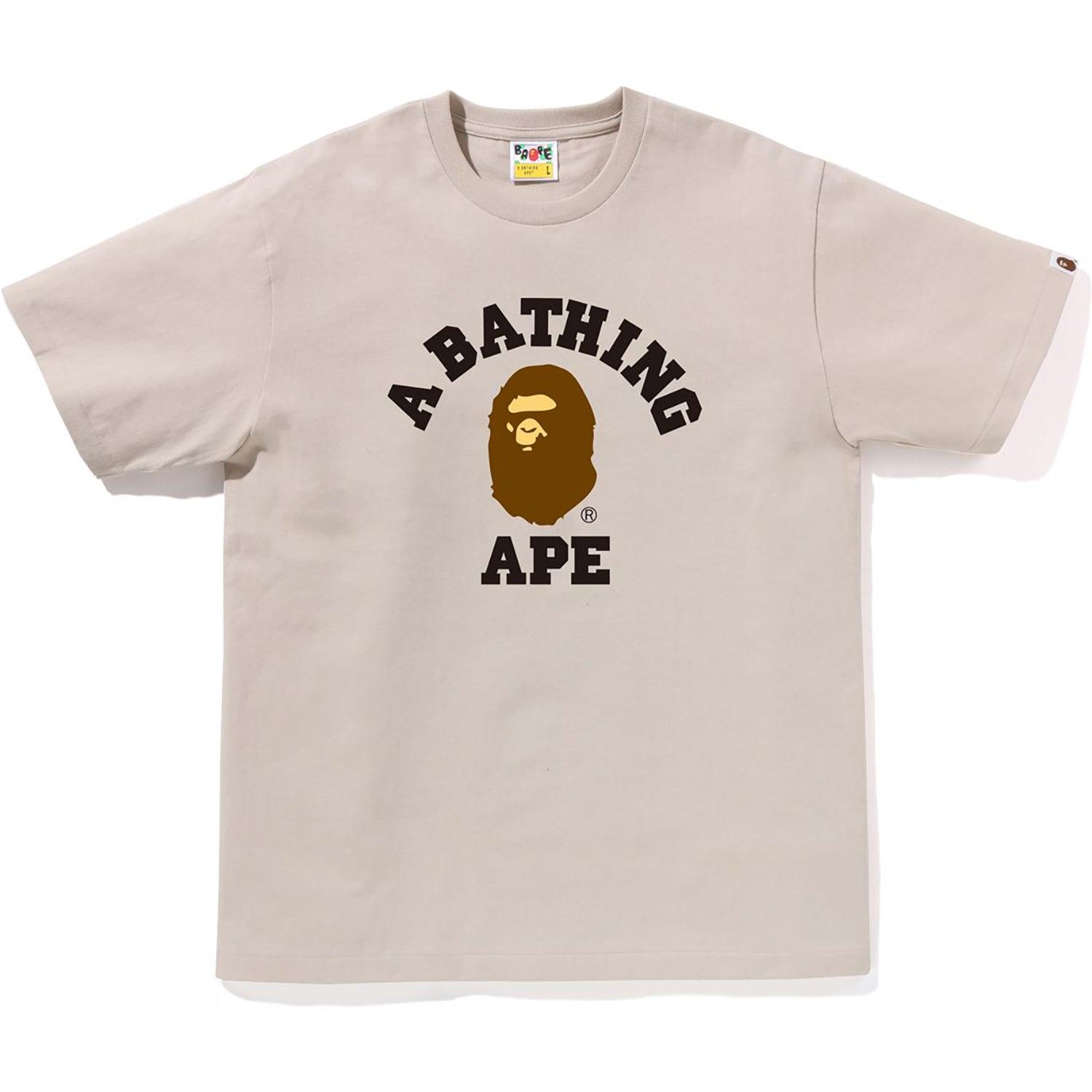 BAPE MENS COLLEGE TEE Male Product Image