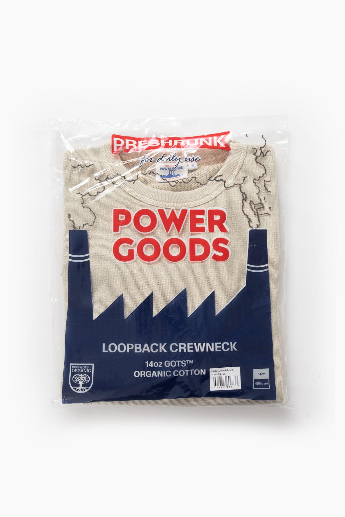 Power Goods - Loopback Crewneck - Bone Product Image