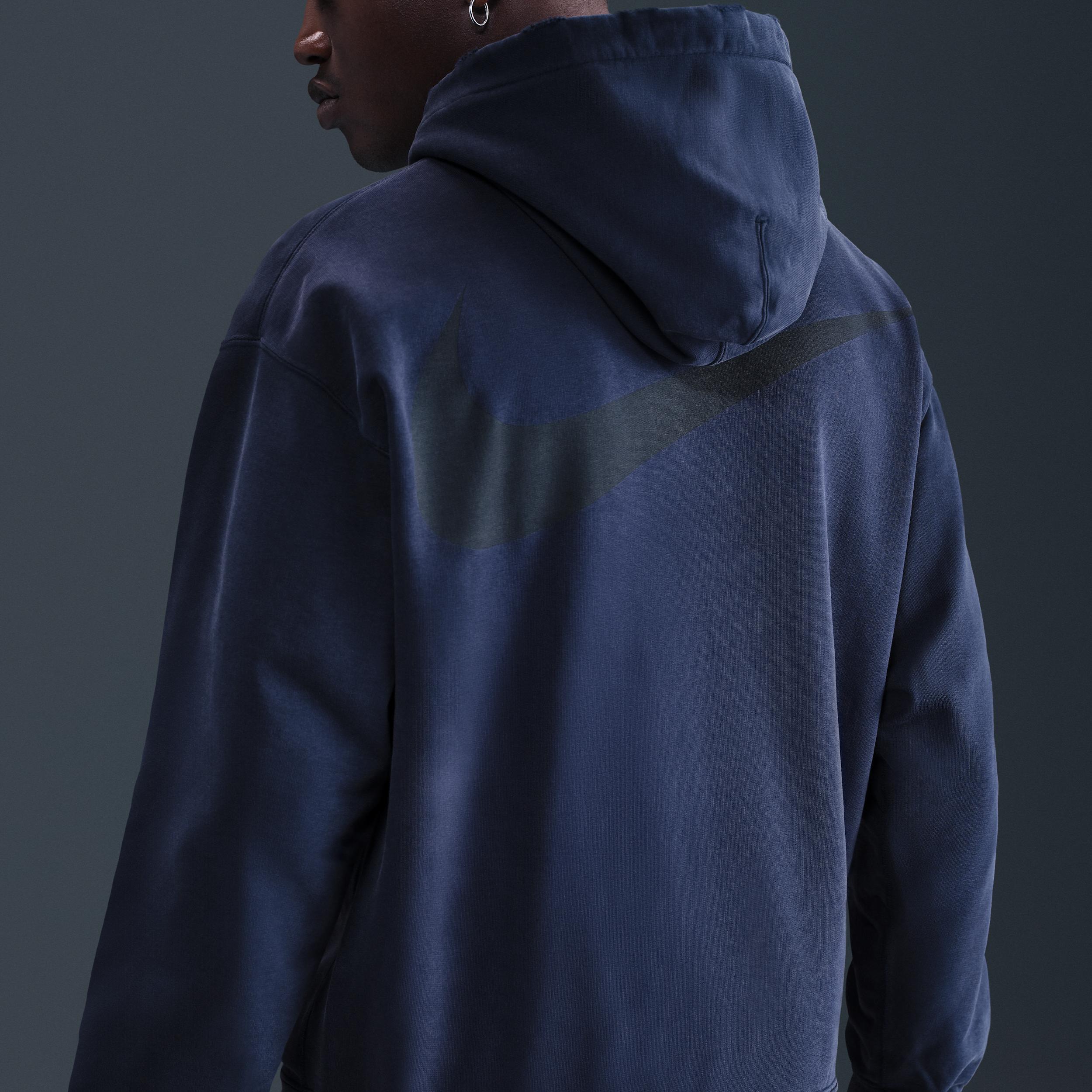 Nike Mens Solo Swoosh French Terry Pullover Hoodie | IB8749-451 Product Image