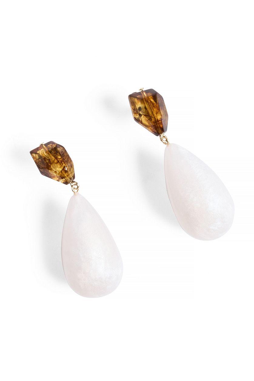 Big Hanging Stone Earrings Product Image