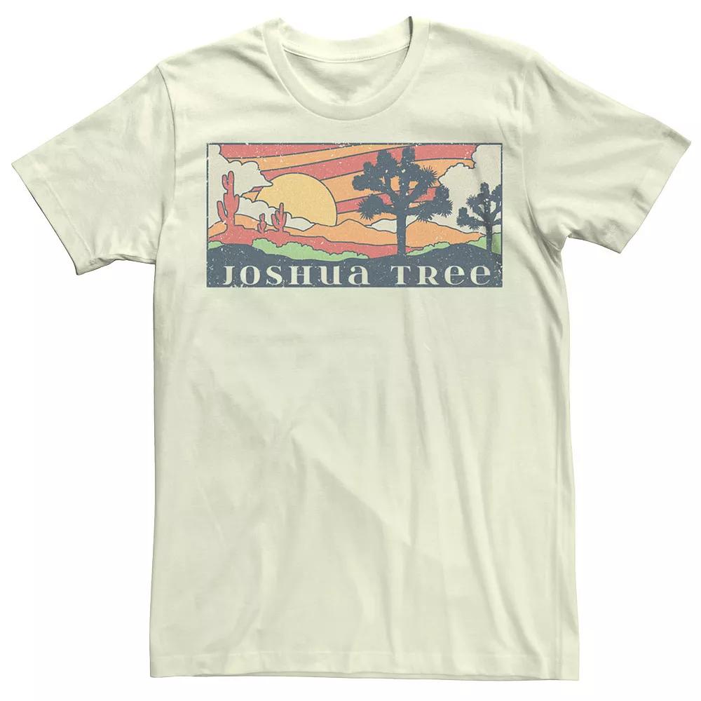 Men's Joshua Tree Desert Landscape Box Graphic Tee,  Product Image
