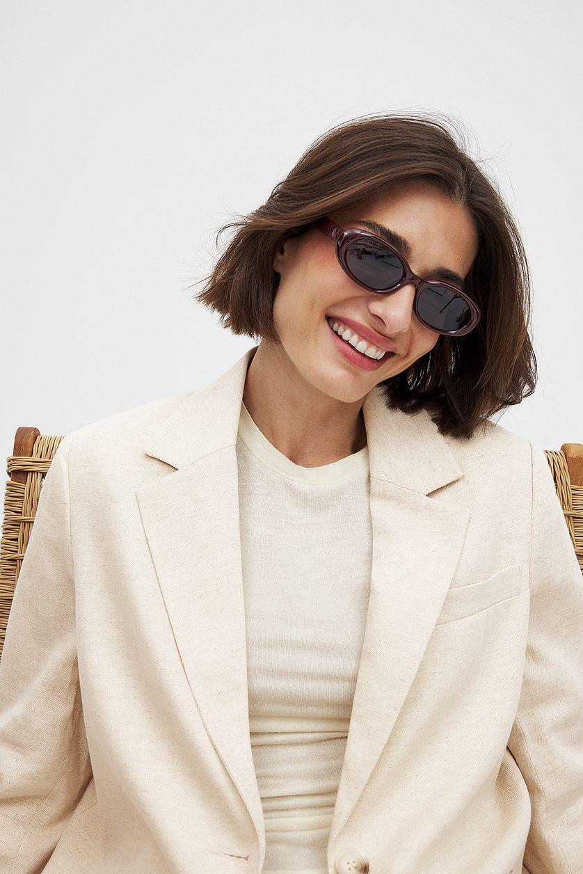 Oversized Tailored Linen Blazer Product Image