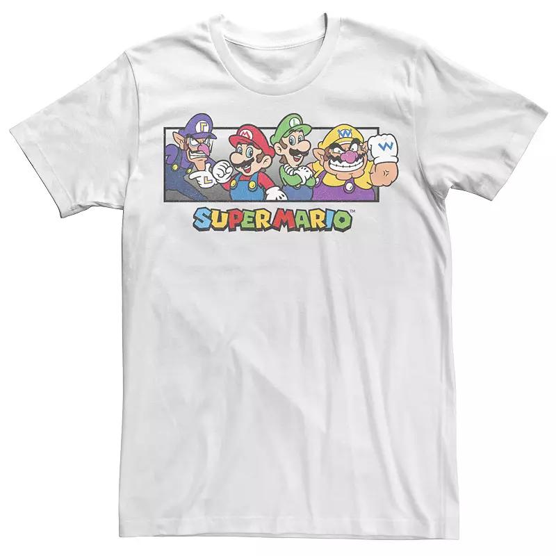 Men's Super Mario Bros. Character Collage Portrait Graphic Tee,  Product Image