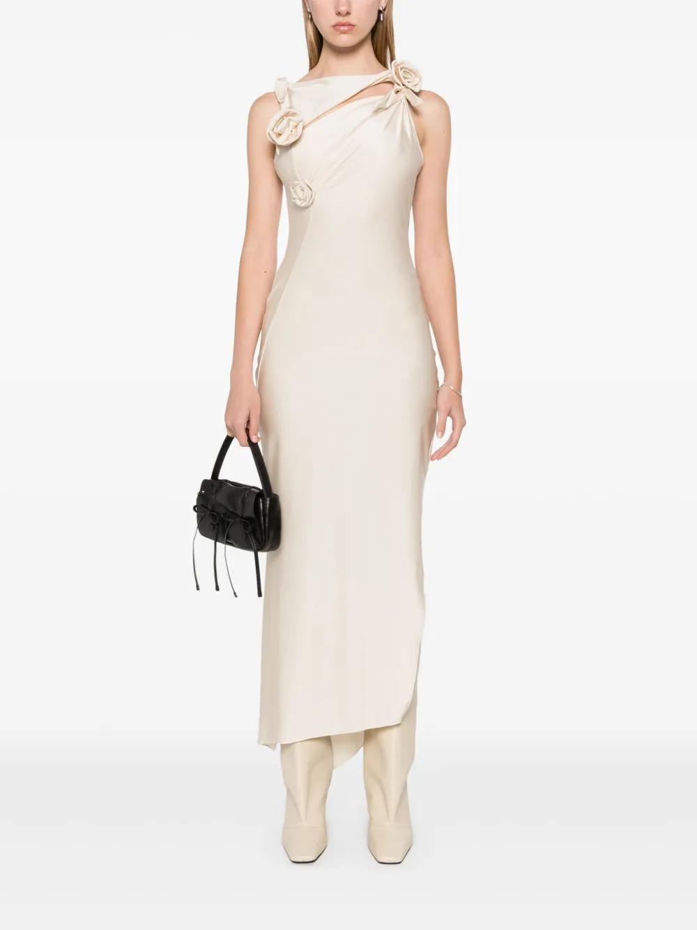 floral-appliqué maxi dress Product Image