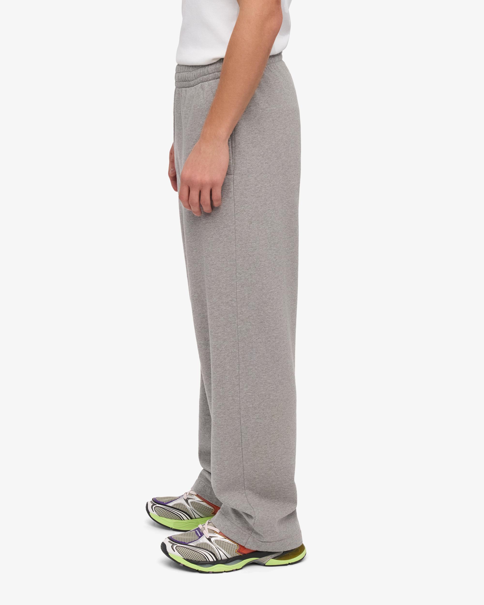 Organic Straight Leg Sweatpants - Heather Grey Product Image