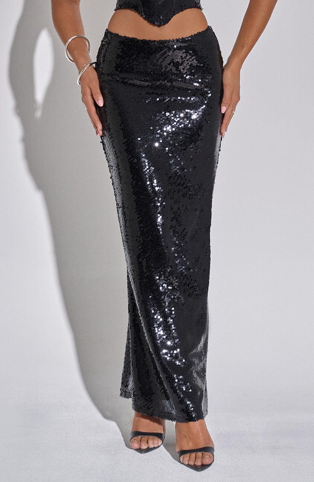 Larisa Maxi Skirt - Black Product Image