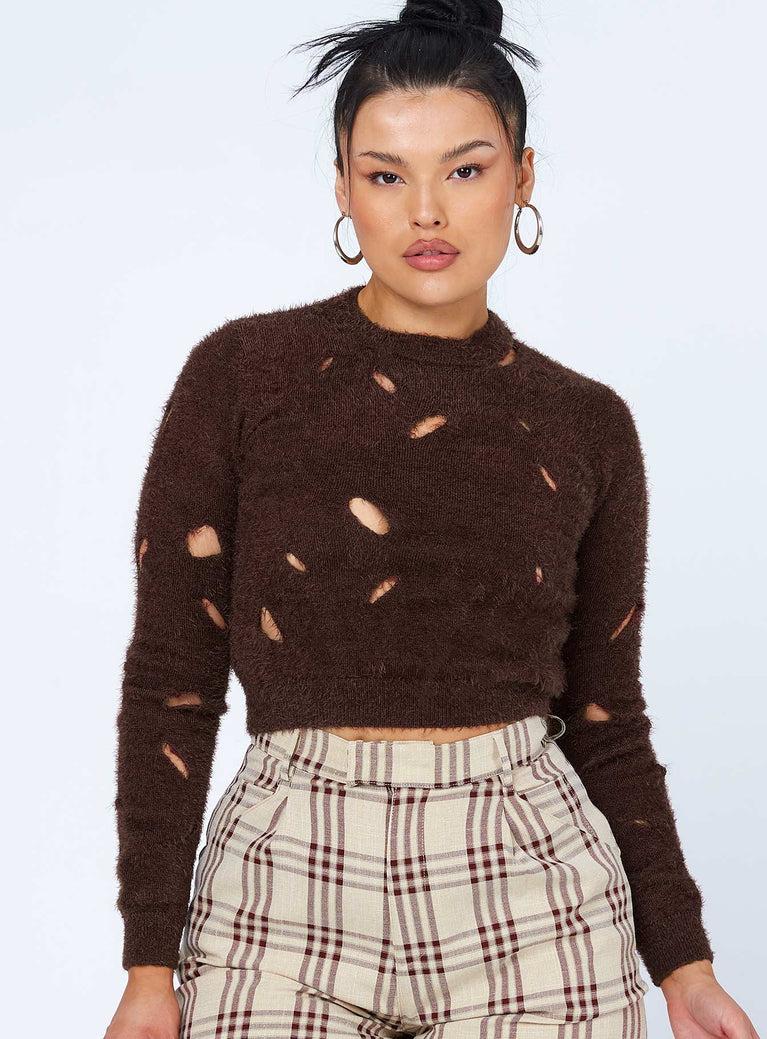 Astrella Sweater/Jumper Brown Product Image