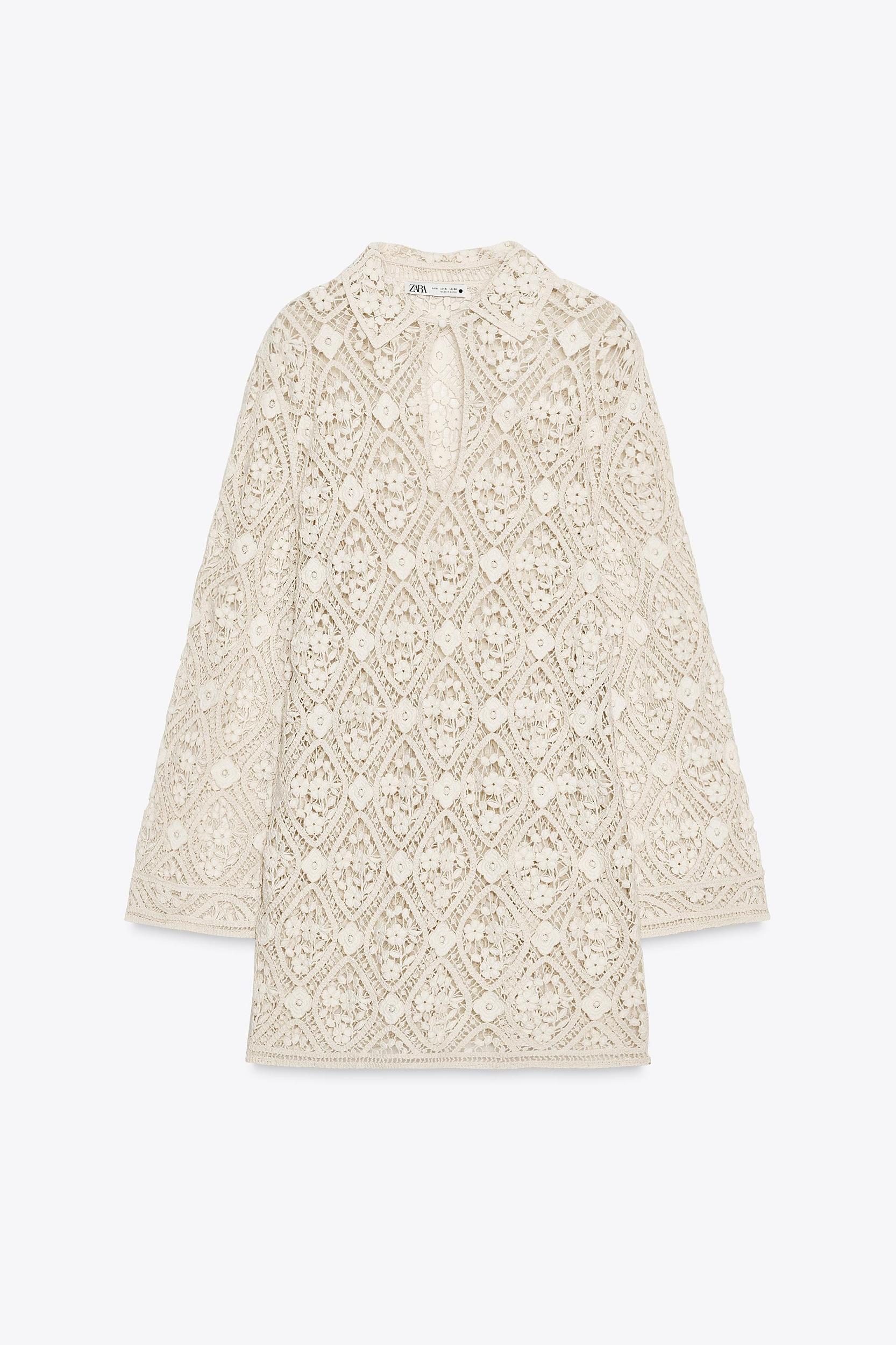 ZW COLLECTION CROCHET MINI DRESS Product Image