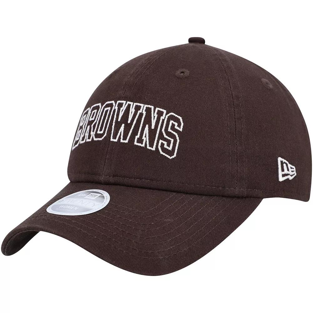 Women's New Era Brown Cleveland Browns Collegiate 9TWENTY Adjustable Hat Product Image