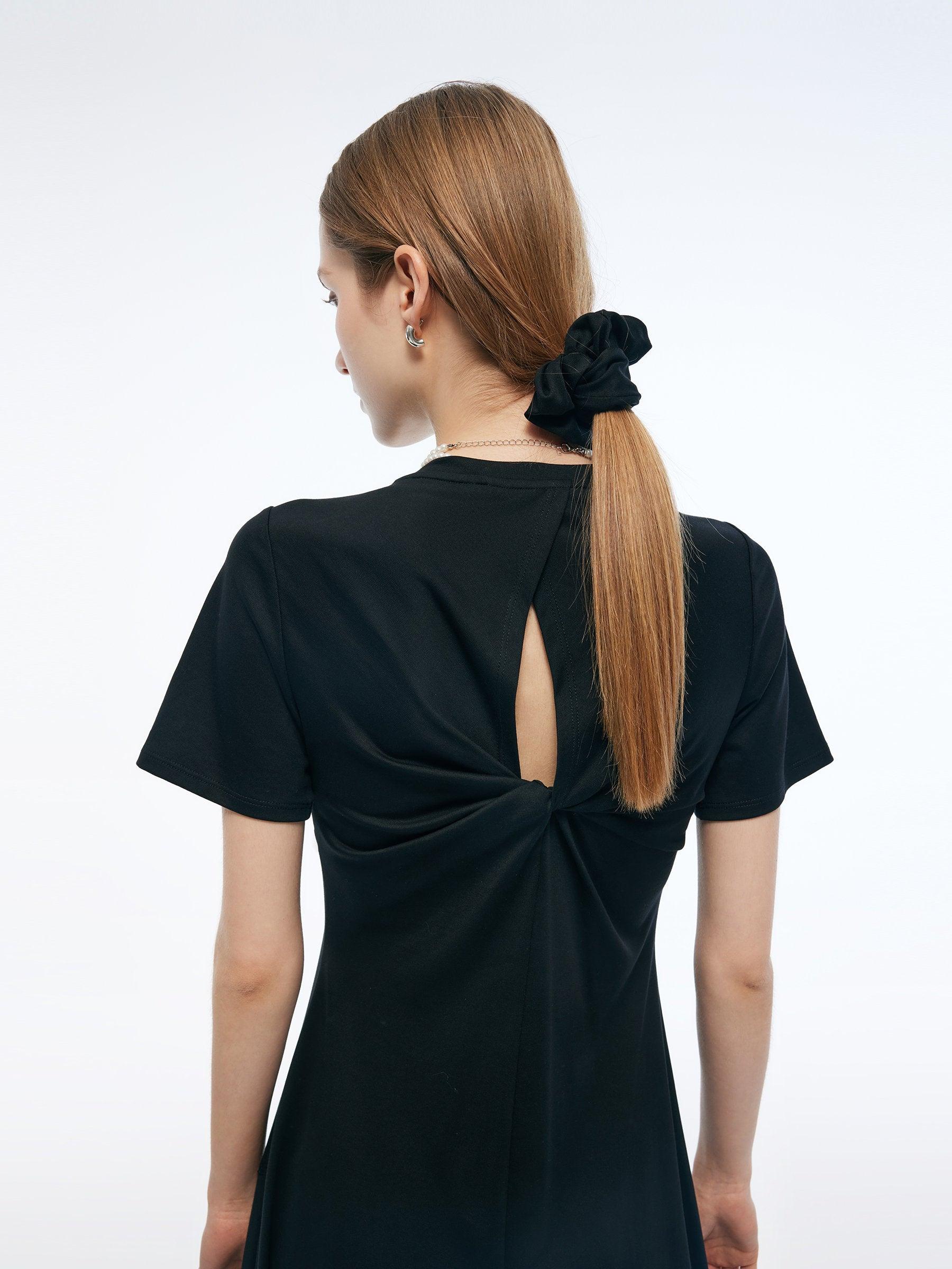 Back Twist Women Maxi T-Shirt Dress Product Image