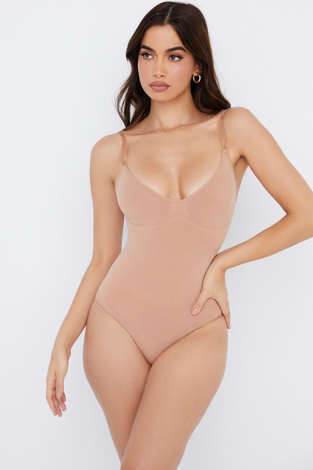  sculpting full brief bodysuit almond Product Image