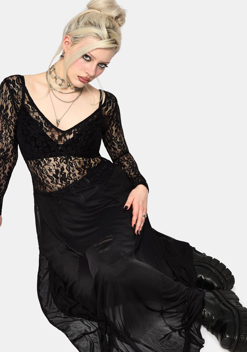 Eltharia Lace Bodice Maxi Dress Product Image