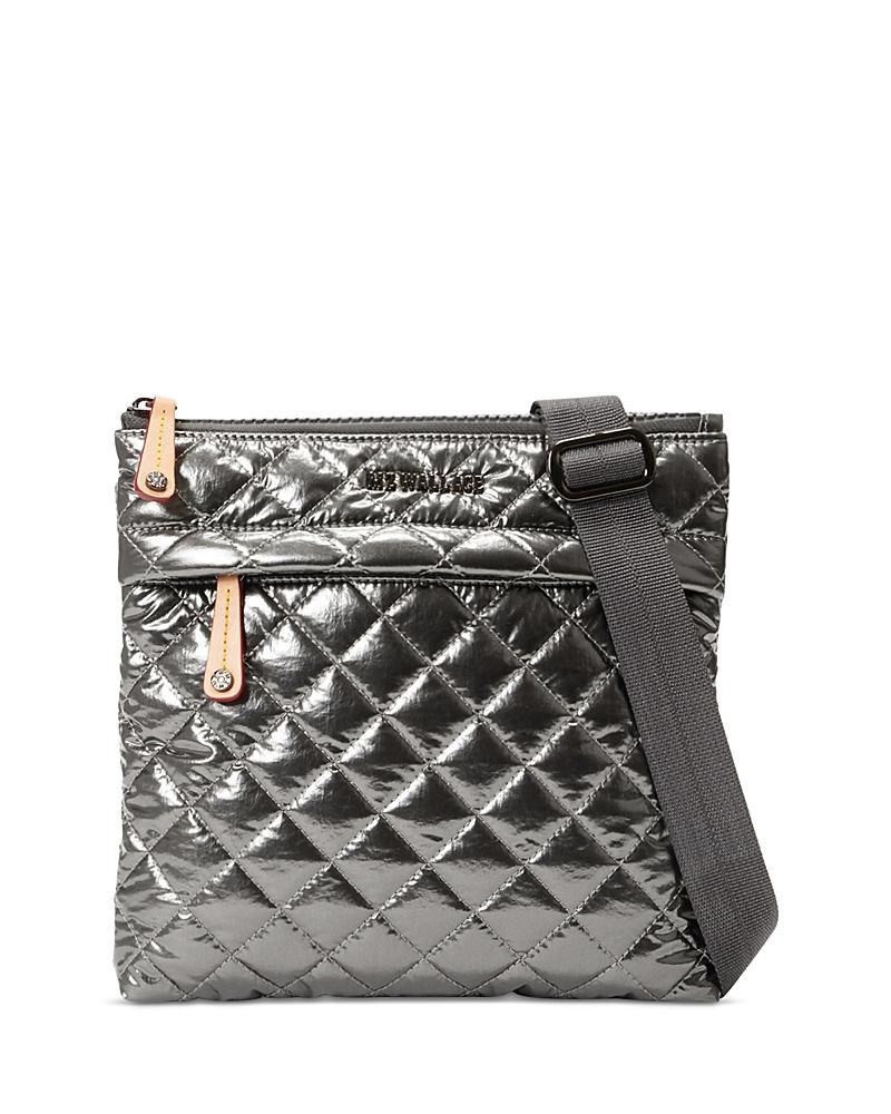 Womens Metro Flat Quilted Nylon Crossbody Bag Product Image