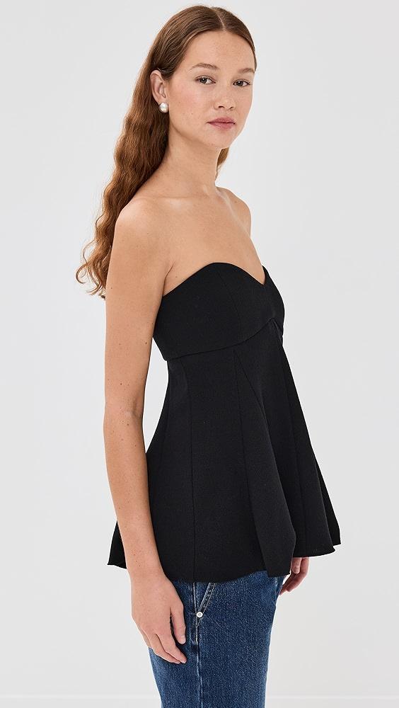 Tibi Melee Crepe Strapless Top | Shopbop Product Image