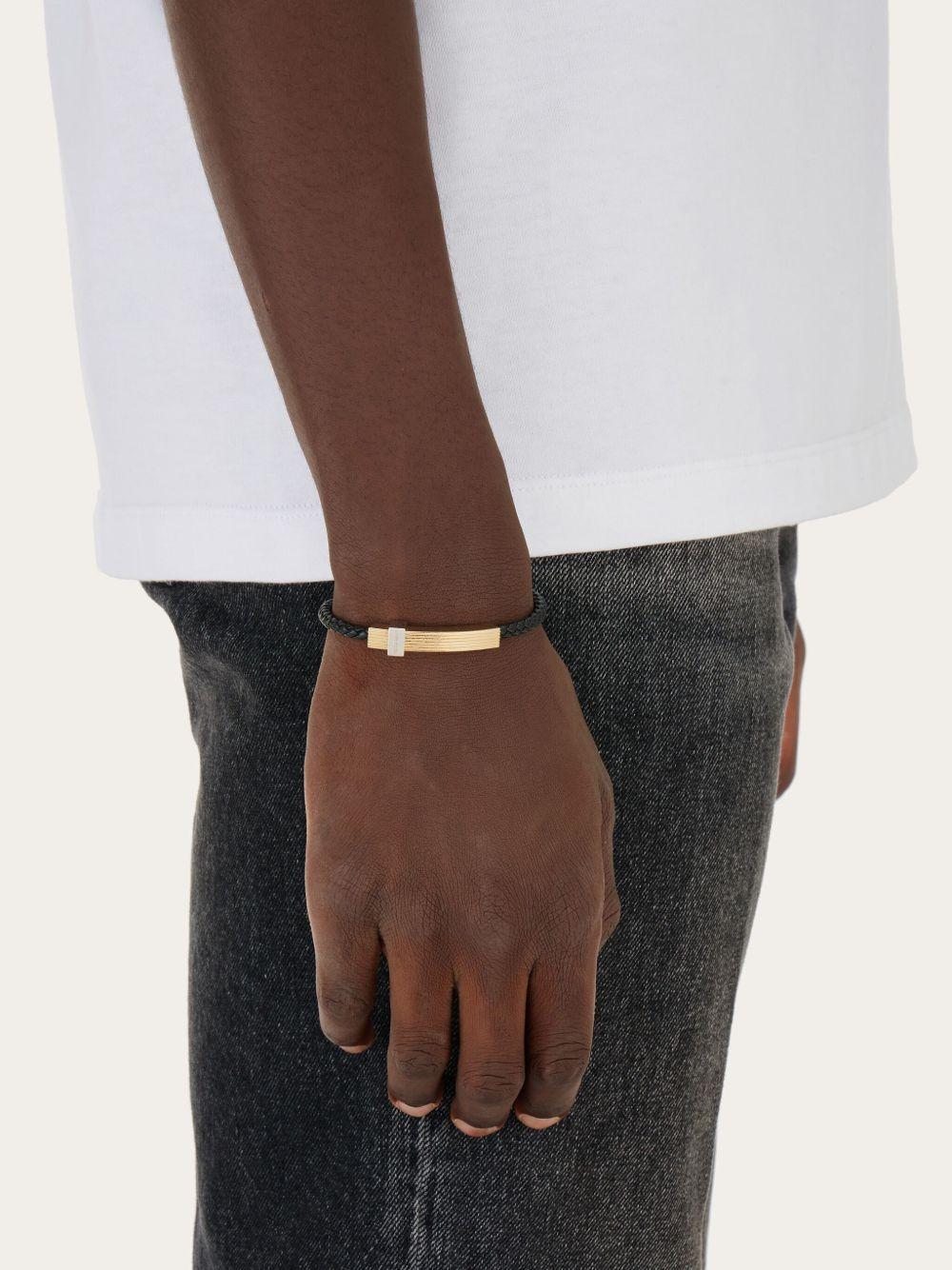 logo-engraved braided bracelet Product Image