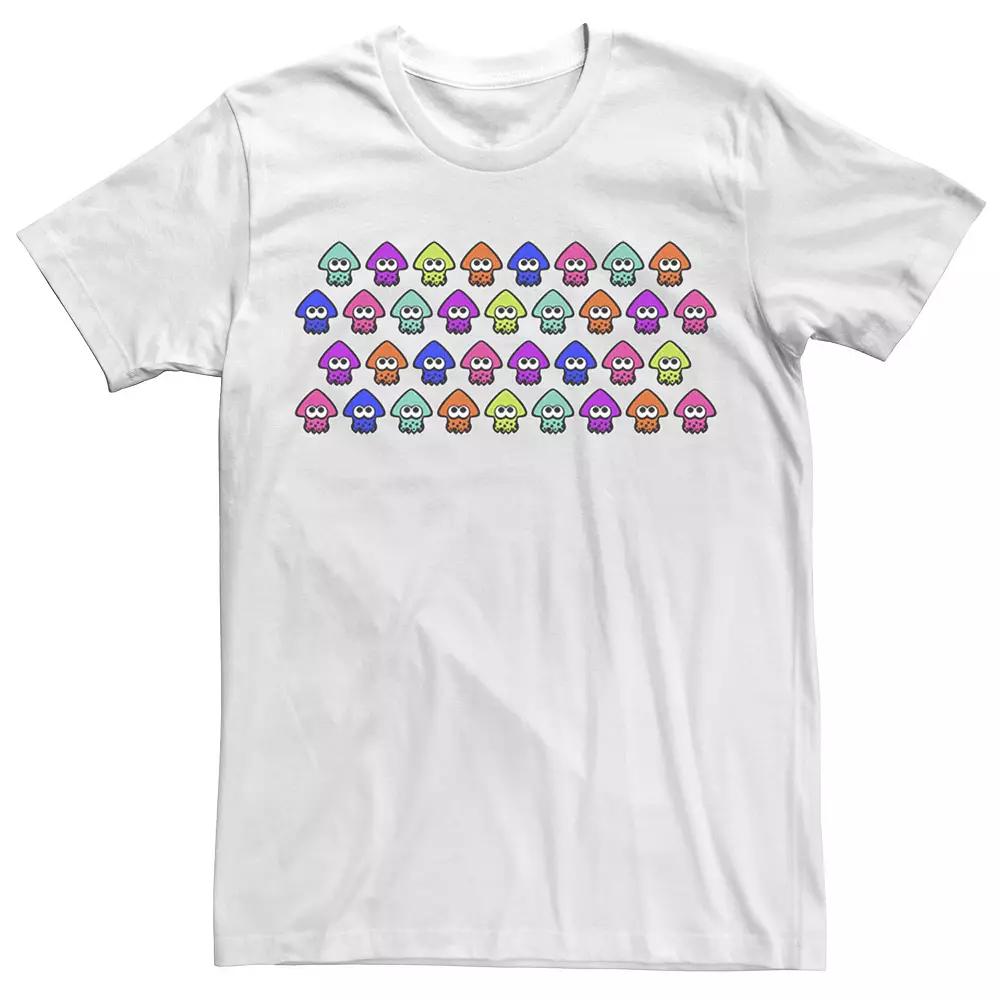 Men's Nintendo Splatoon Rainbow Inklings Squid Row Graphic Tee,  Product Image