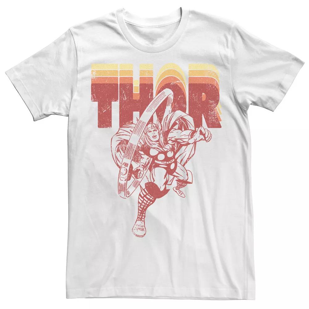 Men's Marvel Avengers Thor Retro Name Stack Portrait Sweatshirt,  Product Image