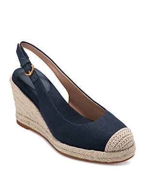 Cole Haan Womens Slip On Slingback Espadrille Wedge Pumps Product Image