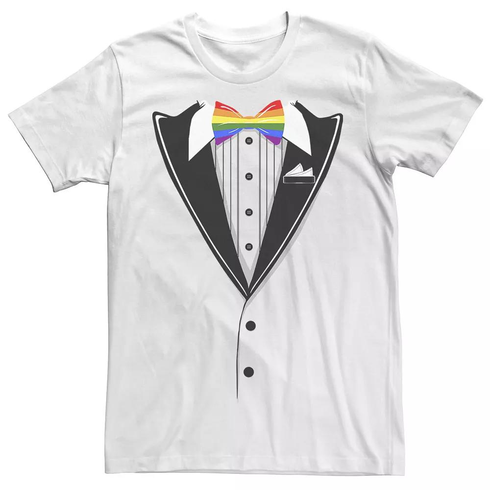 Big & Tall Pride Bowtie Costume Tee, Men's,  Product Image