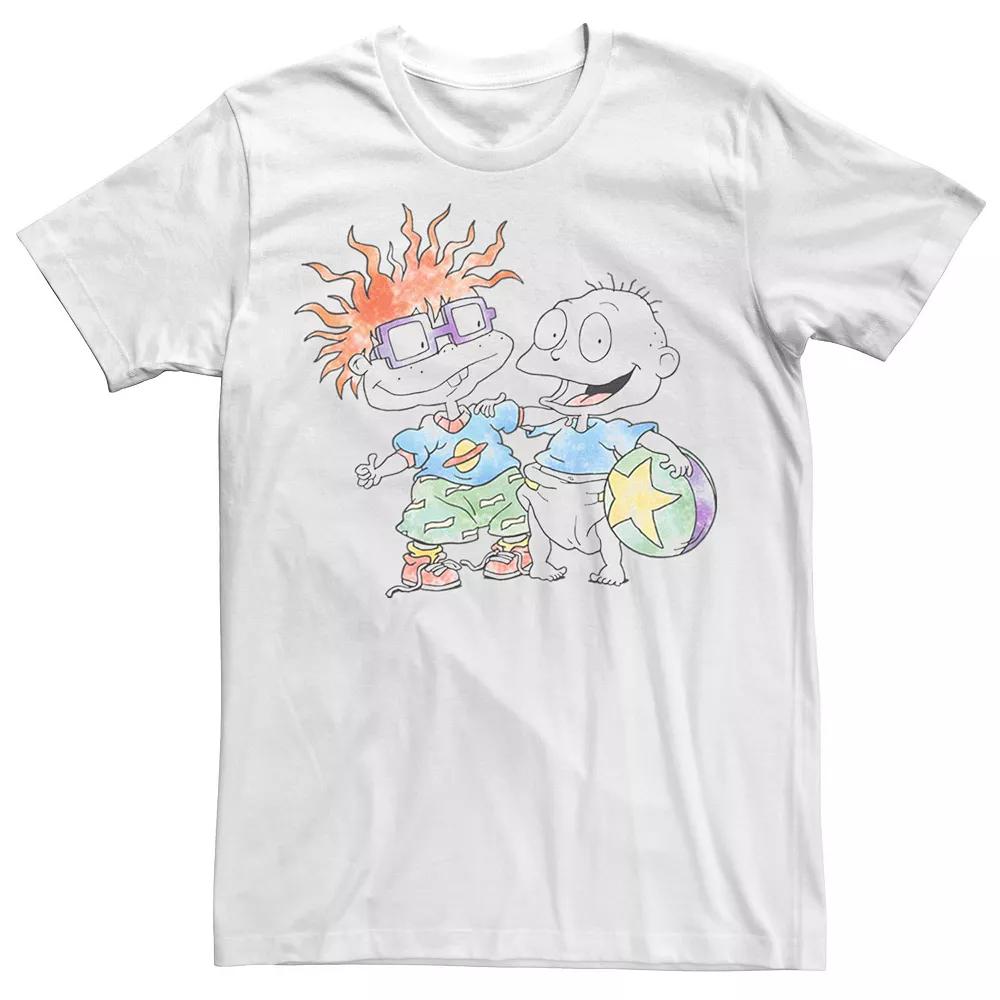 Men's Nickelodeon Rugrats Tommy And Chuckie Best Friends Watercolor Tee,  Product Image