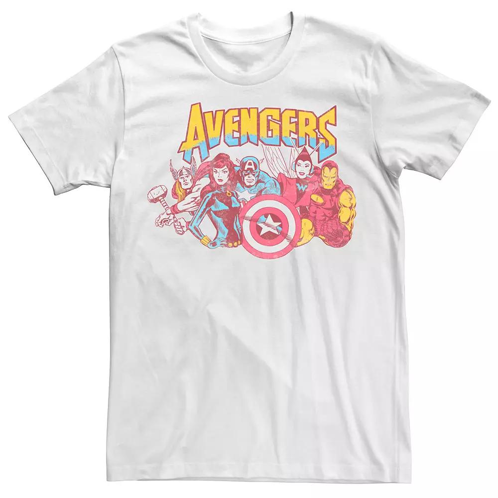 Men's Marvel Avengers Superheroes Vintage Comics Tee,  Product Image