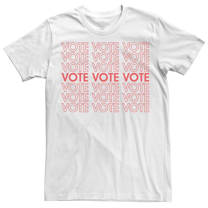 Men's Vote Vote Vote Text Stack Tee,  Product Image