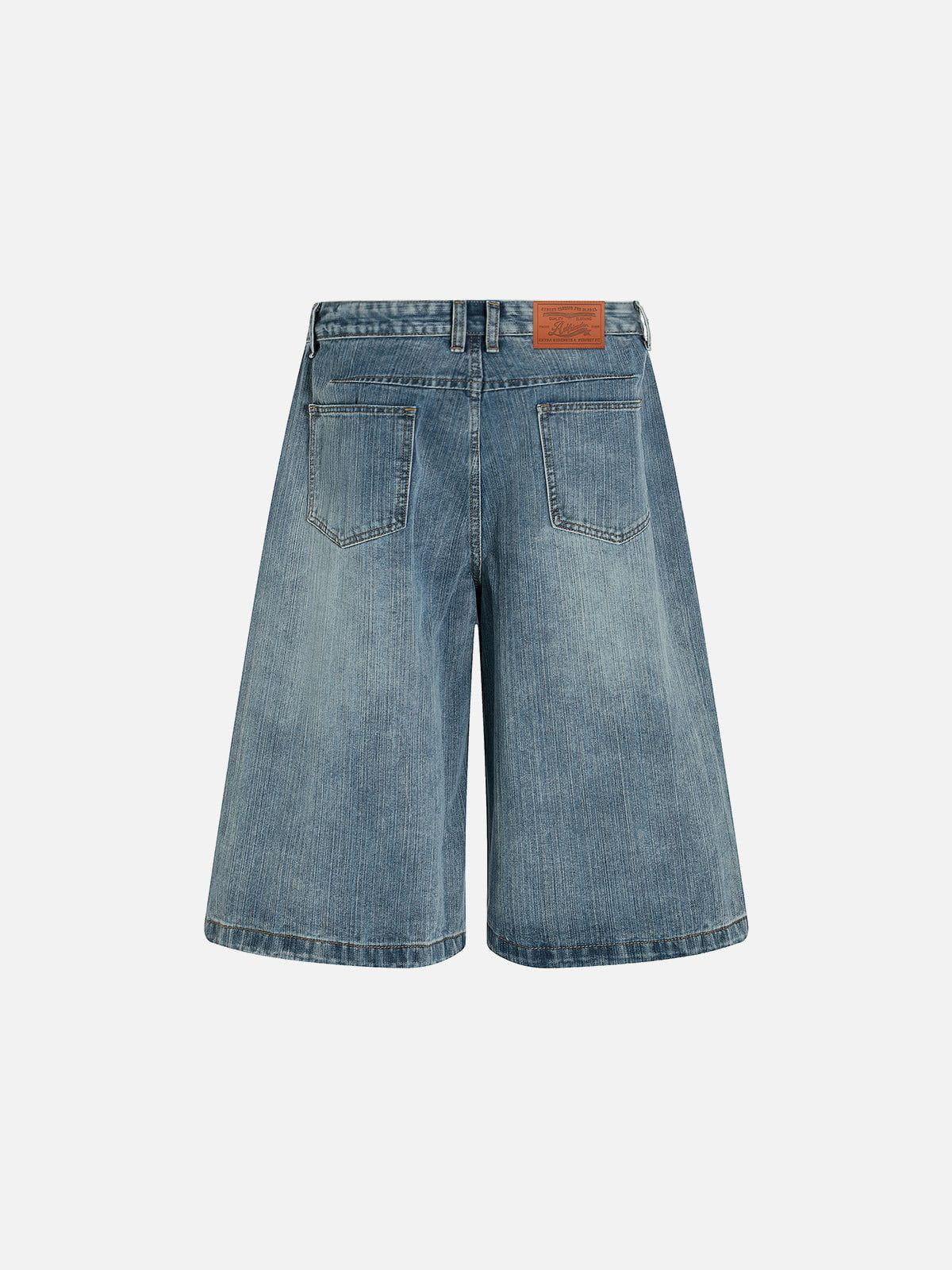 Aelfric Eden Floral Embroidery Longline Jorts Product Image