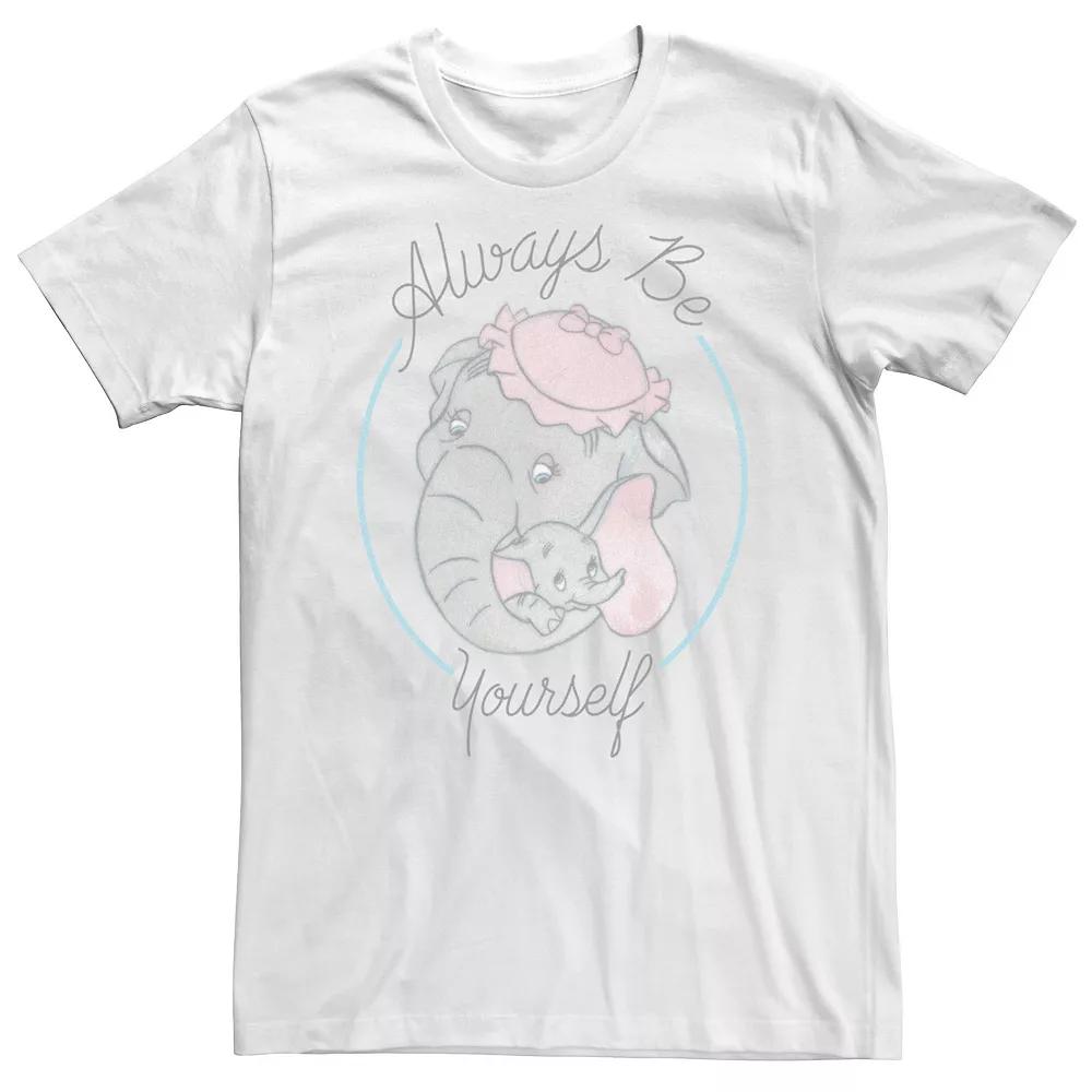 Big & Tall Disney Dumbo And Mom Always Be Yourself Portrait Tee, Men's, Size: XXL Tall, White Product Image