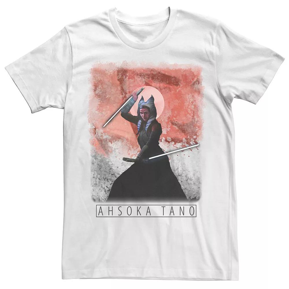 Men's Star Wars: The Mandalorian Ahsoka Tano Painted Portrait R13 Tee,  Product Image