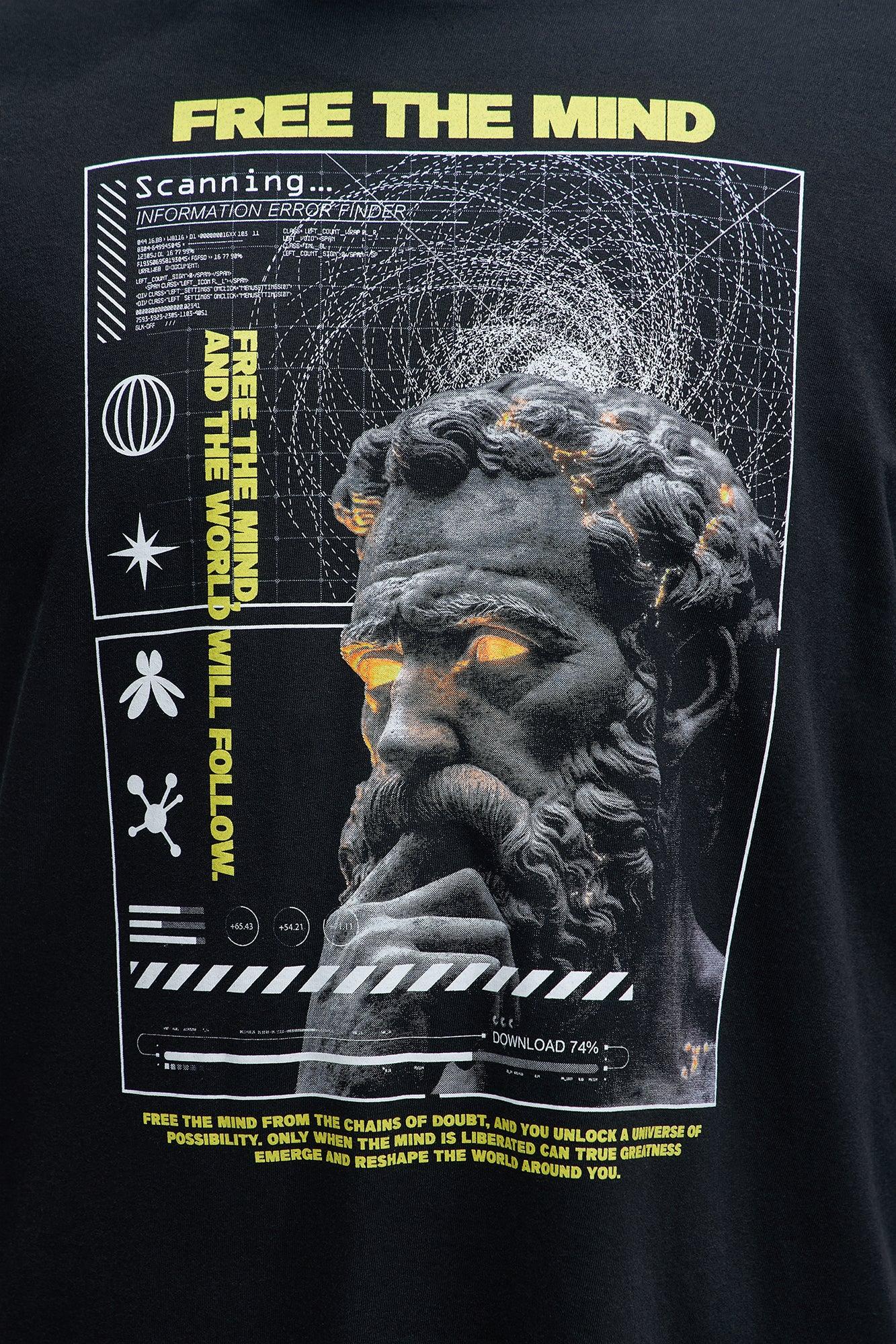 Free The Mind Short Sleeve Tee - Black Product Image