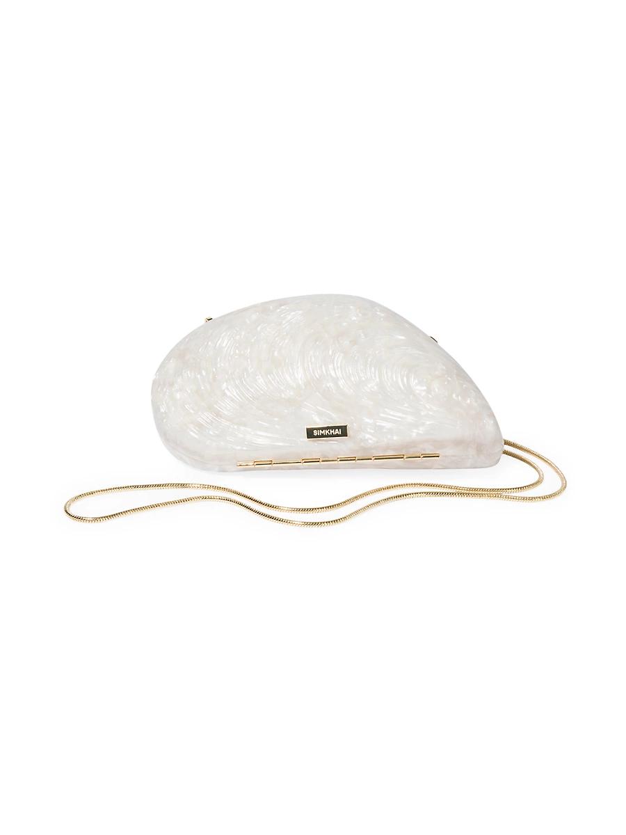Womens Bridget Oyster Shell Clutch Product Image