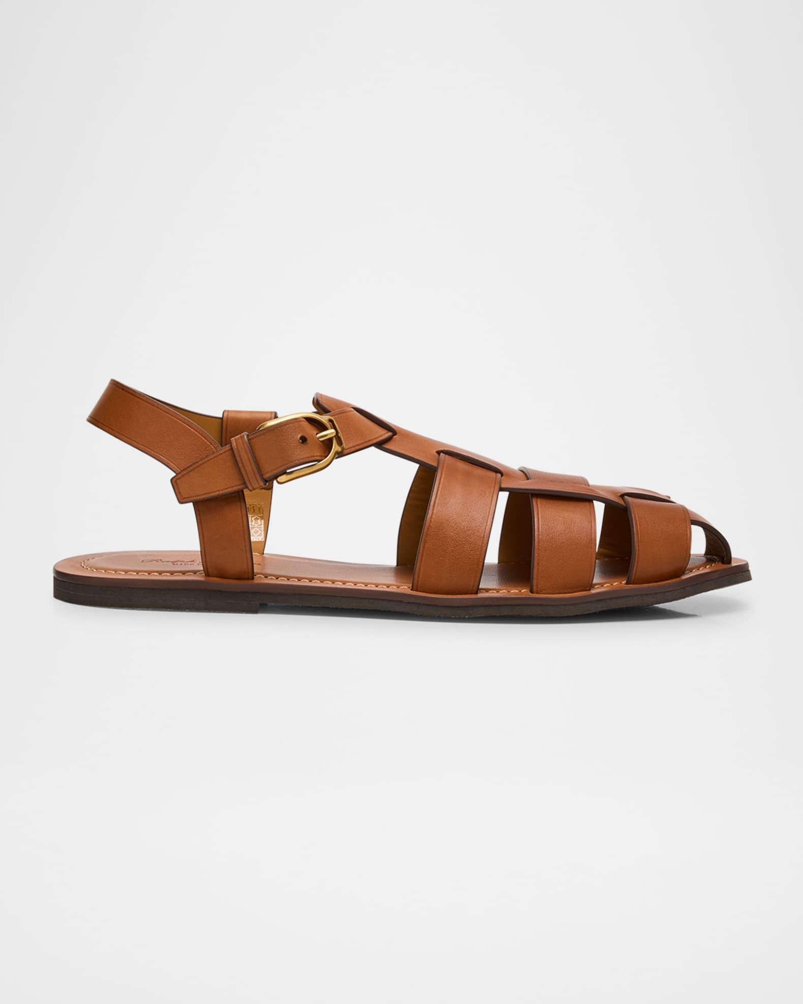 Men's Leather Fisherman Sandals Product Image