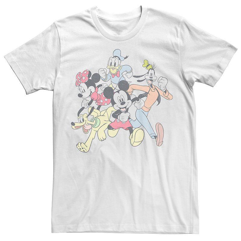 Disney's Mickey & Friends Group Shot Running Portrait Men's Tee,  Product Image