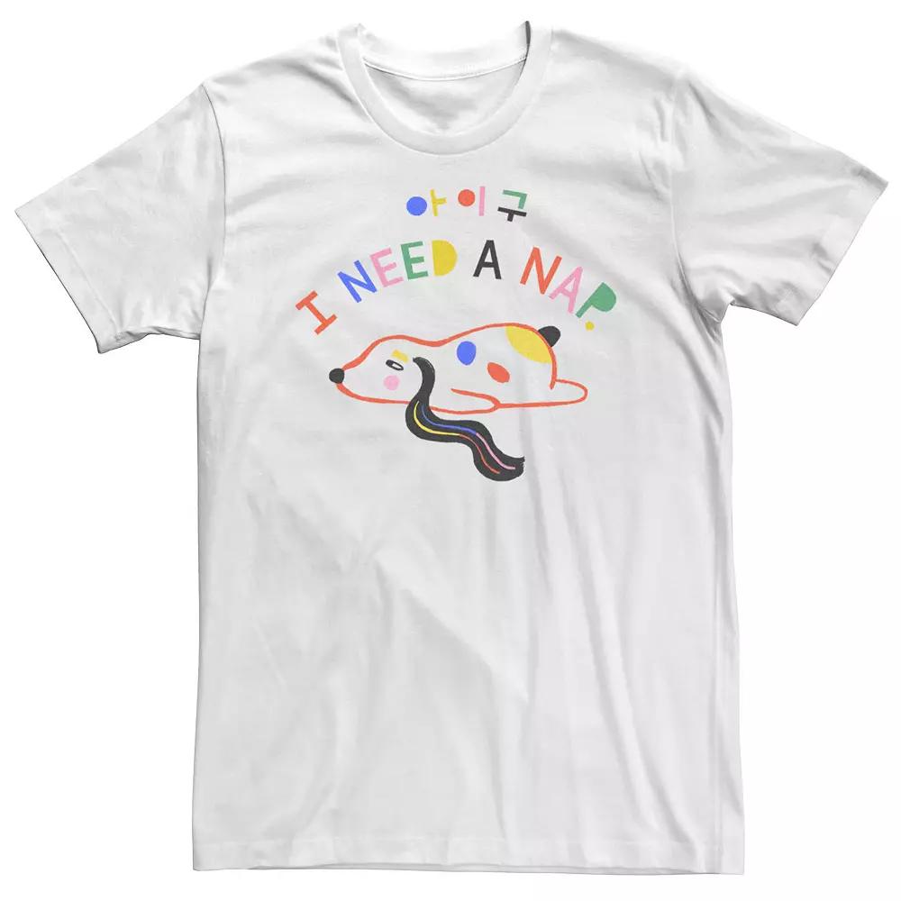 Big & Tall Sleepy Dog I Need A Nap Tee, Men's,  Product Image