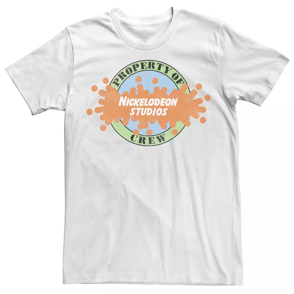 Big & Tall Nickelodeon Studios Crew Logo Tee, Men's, Size: 3XL, White Product Image