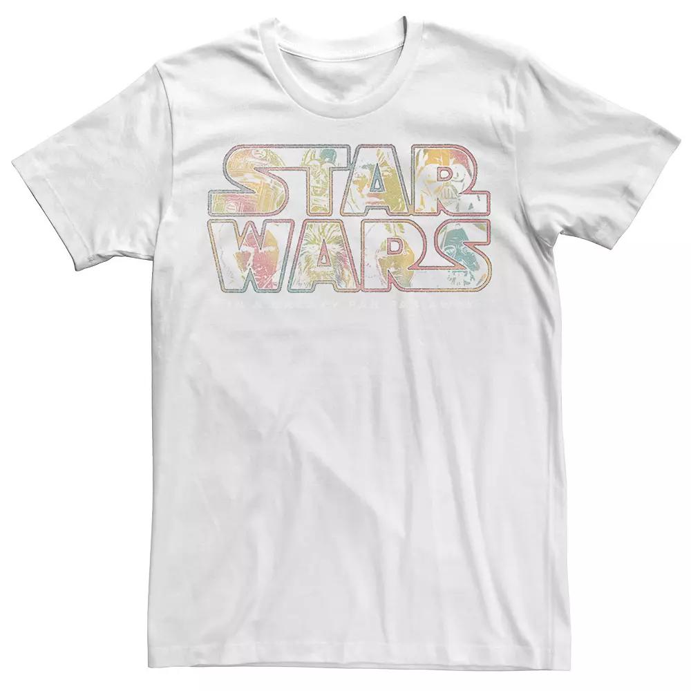 Men's Star Wars Cast Logo Color Fill Tee,  Product Image