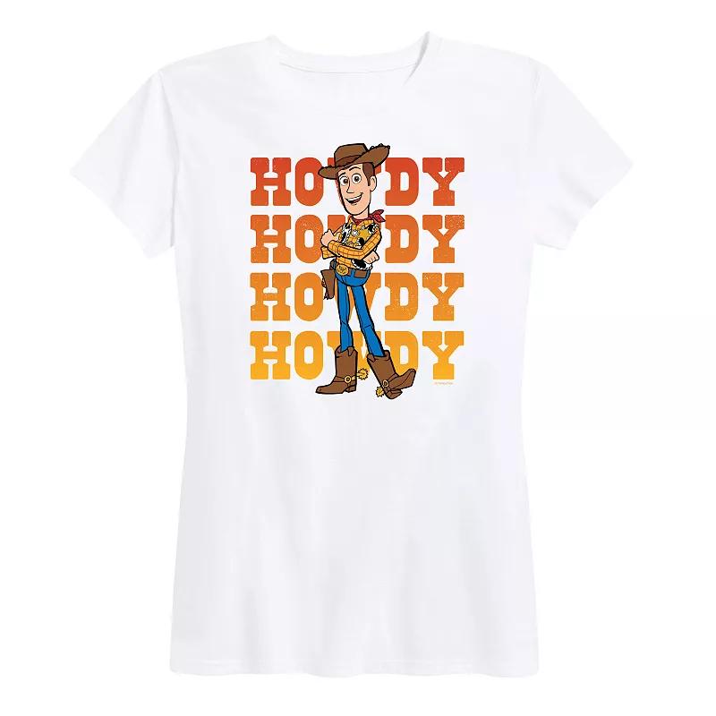Disney / Pixar's Toy Story Woody Women's Howdy Graphic Tee, Girl's,  Product Image