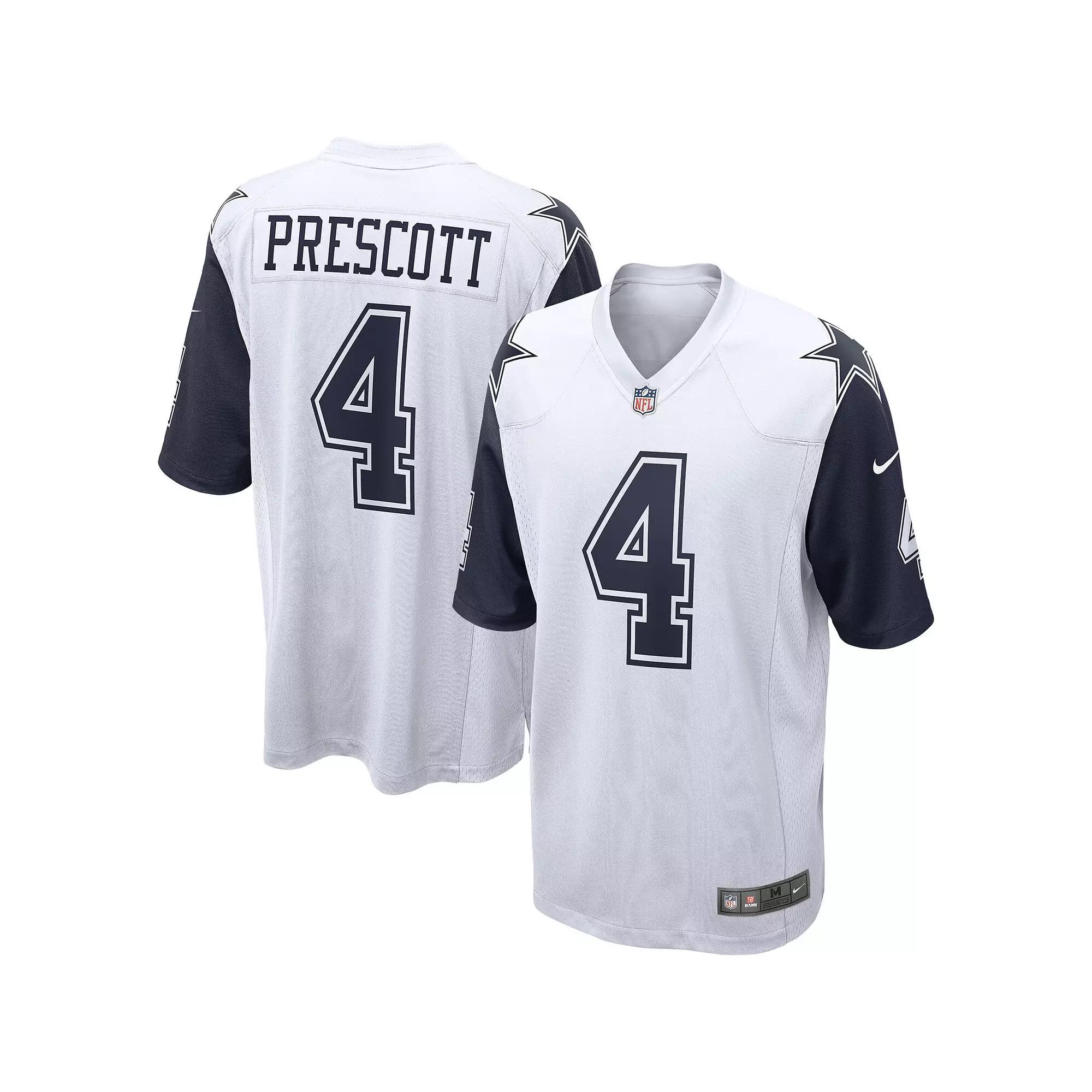 Men's Nike Dak Prescott White Dallas Cowboys Alternate Game Jersey,  Product Image