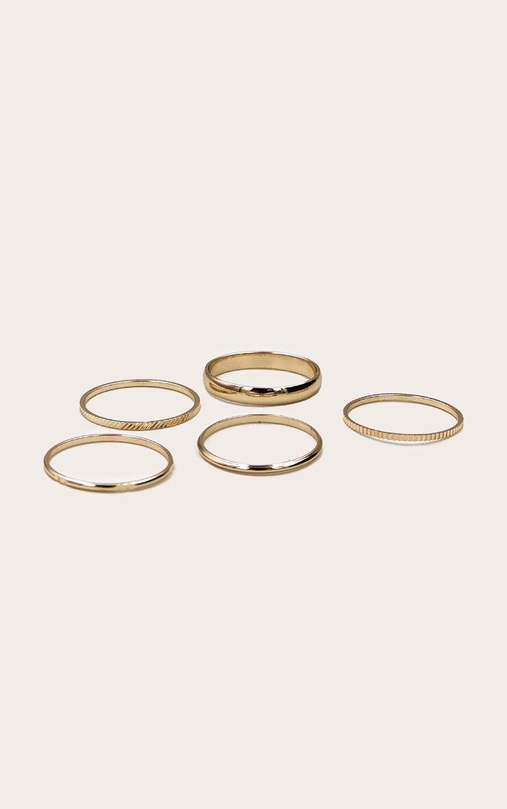 Gold Slim Multi-pack Ring Product Image