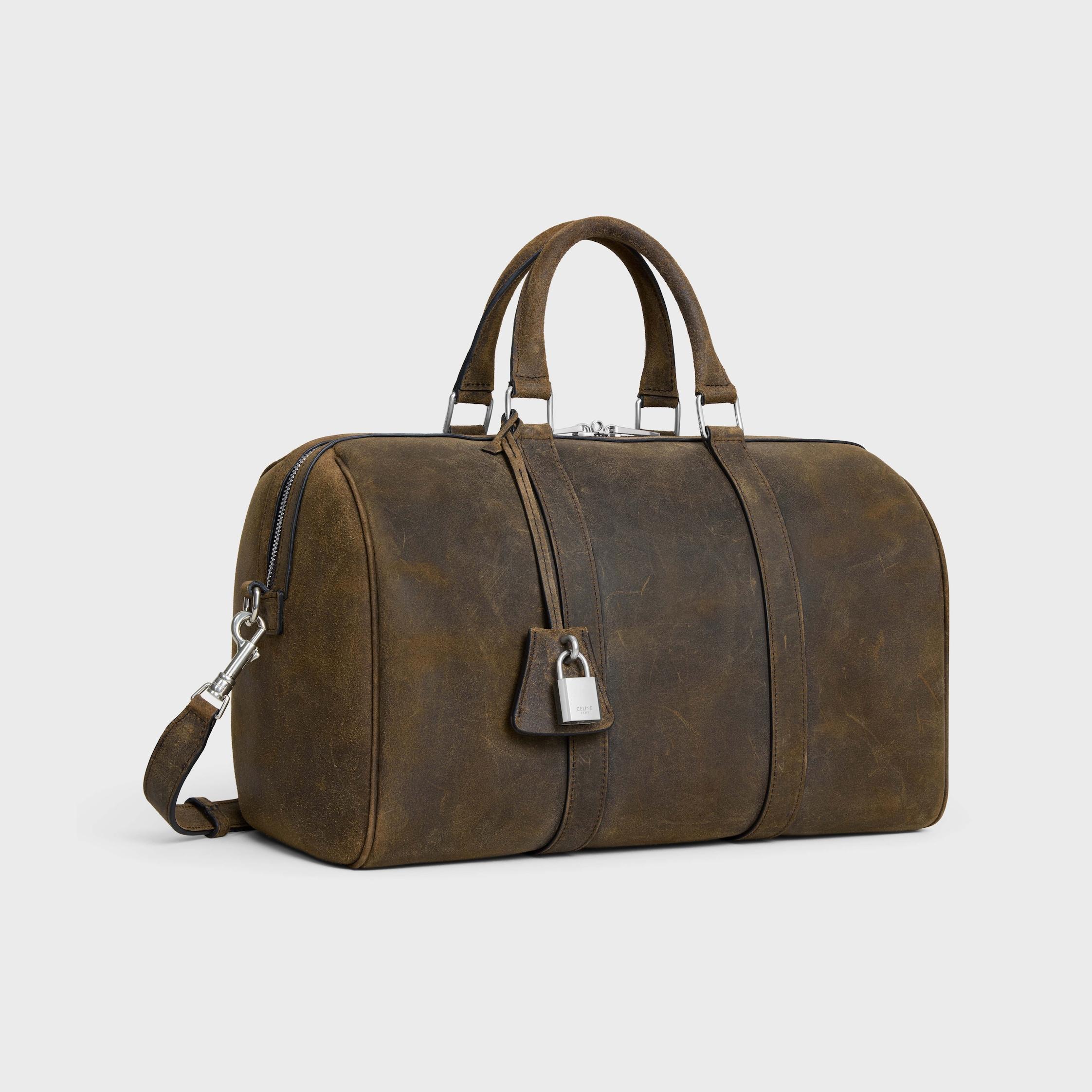 LARGE BOSTON IN SUEDE CALFSKIN WAXED EFFECT Product Image