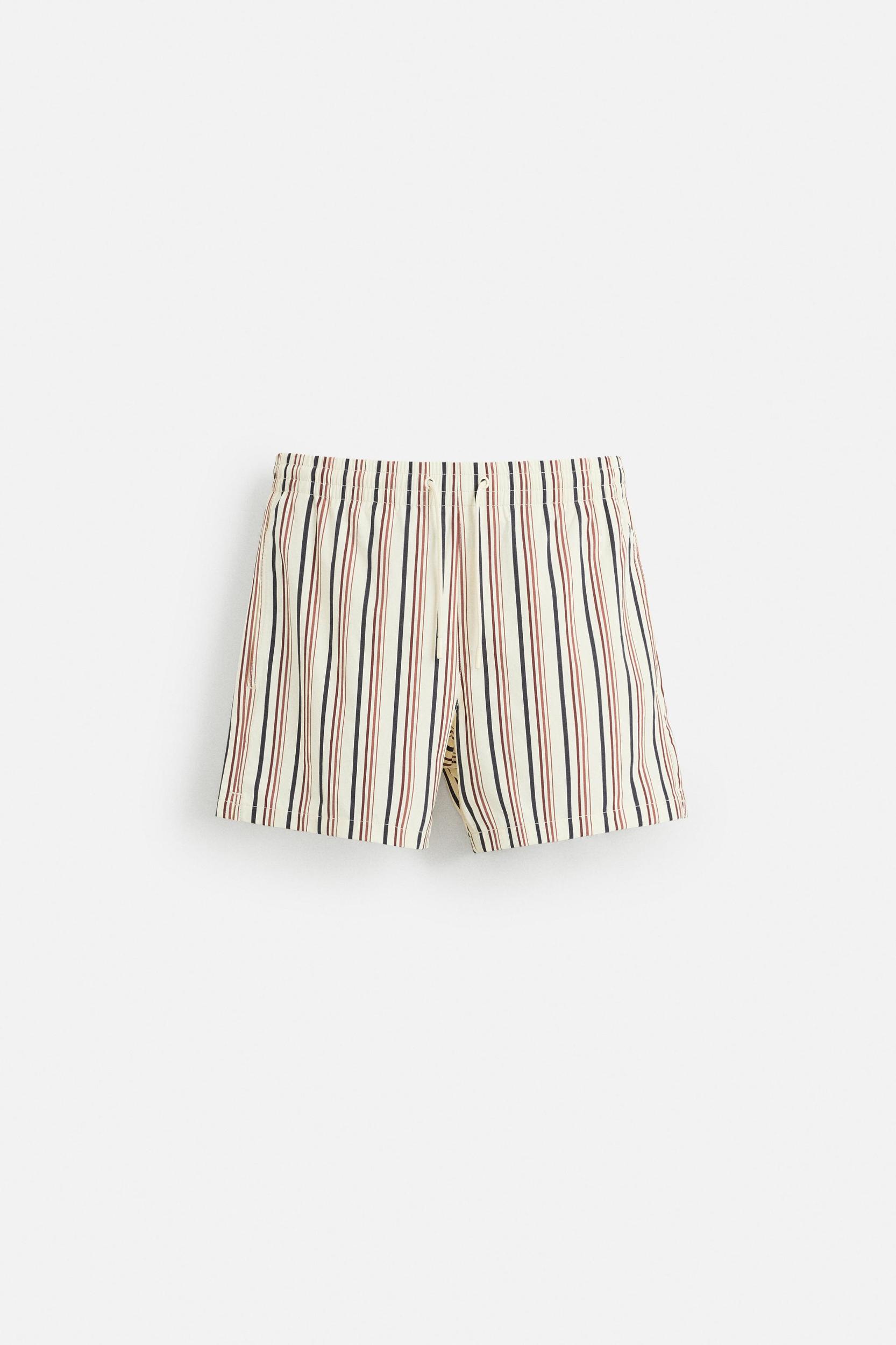 STRIPED MID-LENGTH SWIMSUIT Product Image