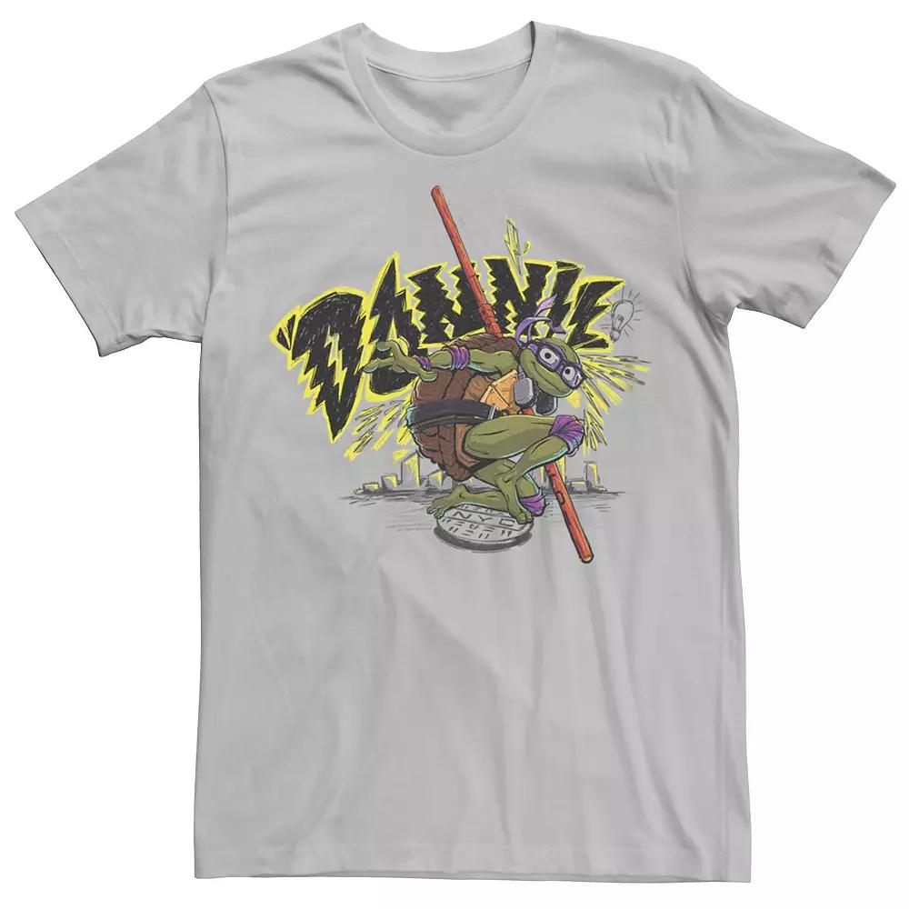 Men's TMNT Mutant Mayhem Donnie Ready For Action Graphic Tee,  Product Image