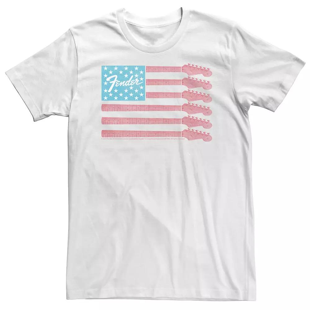 Big & Tall Fender Guitar American Flag Tee, Men's,  Product Image