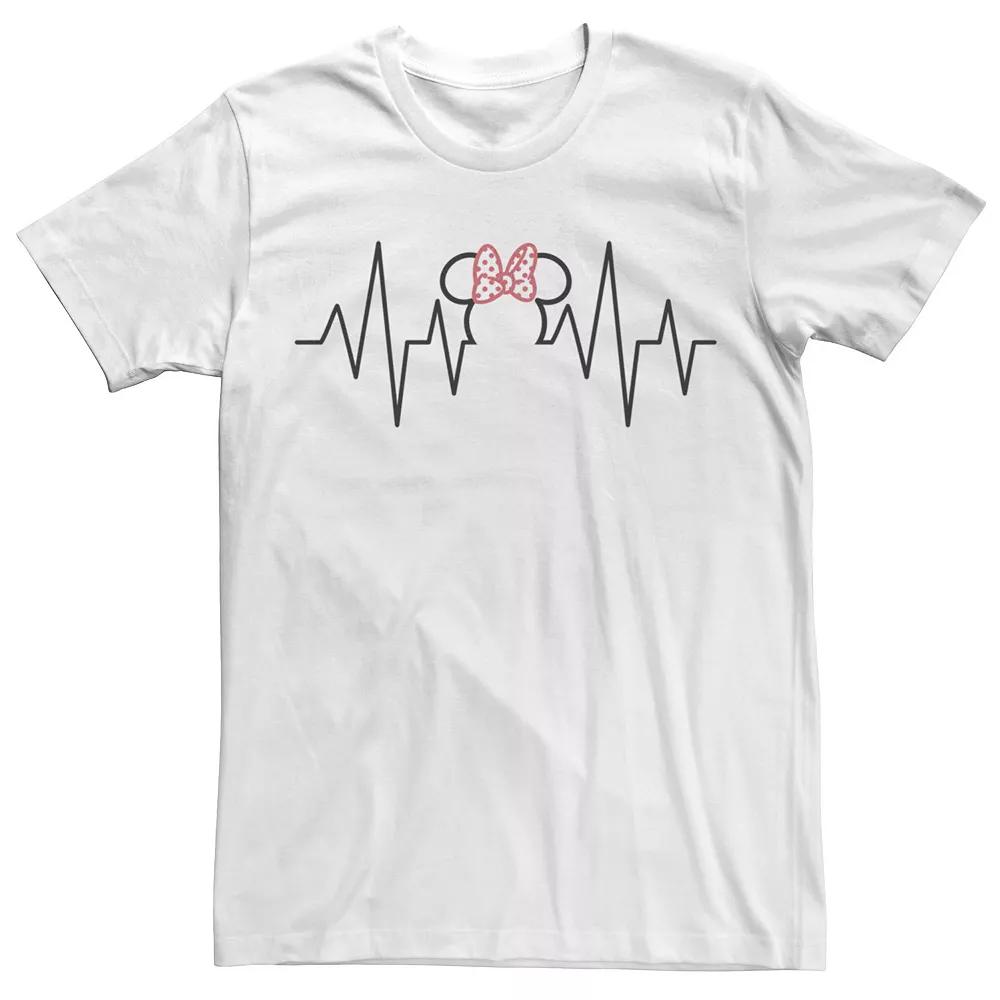 Disney's Minnie Mouse Men's Nurse's Day Heartline Tee, Size: Large, White Product Image