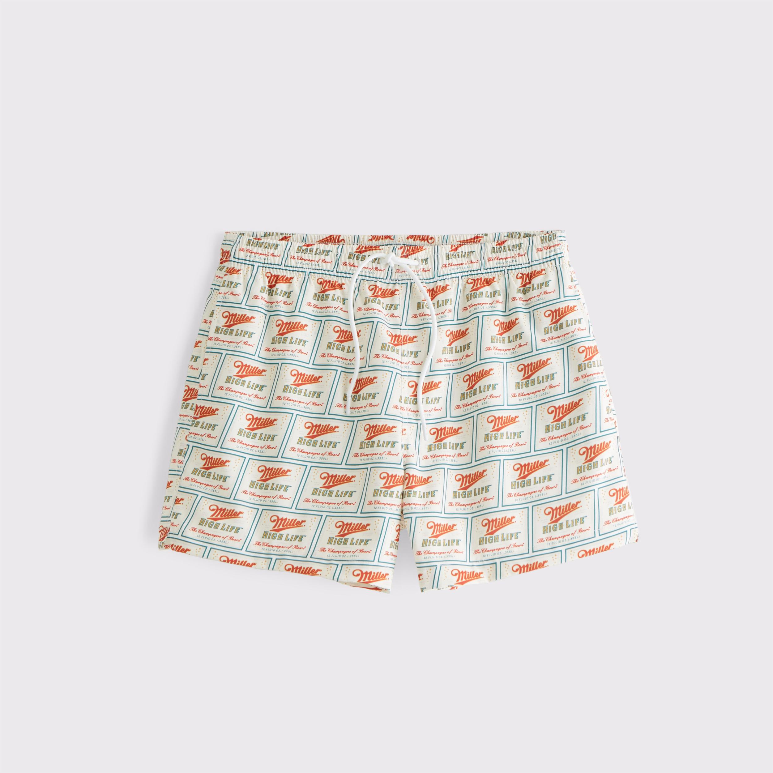 Pull-On Micro-Seersucker Swim Trunk Product Image