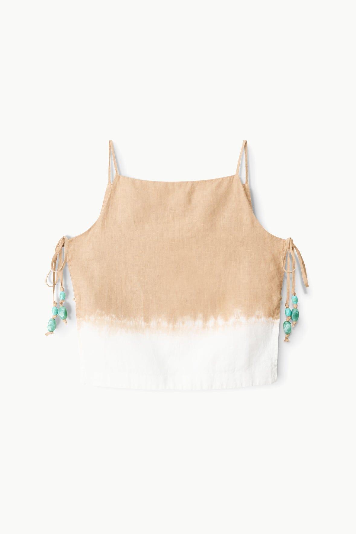 MANCORA LINEN TOP | DESERT TIE DYE Product Image